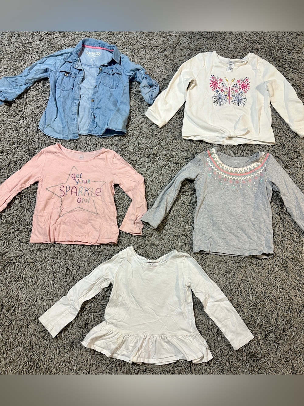 The Children's Place Light Blue Denim Long-Sleeve Shirt